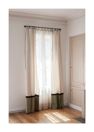 rideau vert amande