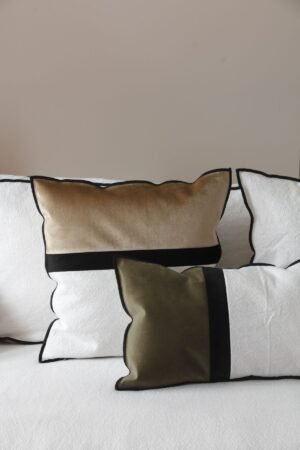 Housse coussin Bolsena – Beige Doré