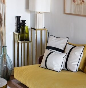 Housse coussin Bolsena – Blanc Cassé