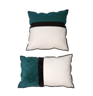 Housse coussin Bolsena – Bleu Paon